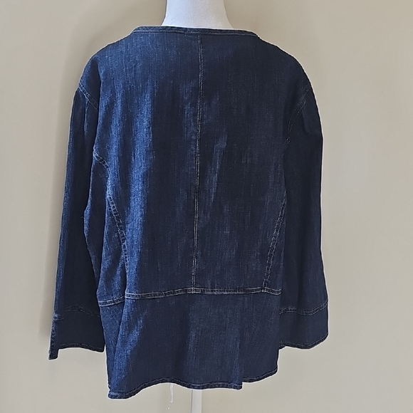 Lara Lane Dark Blue Embellished Blouse - Picture 3 of 8